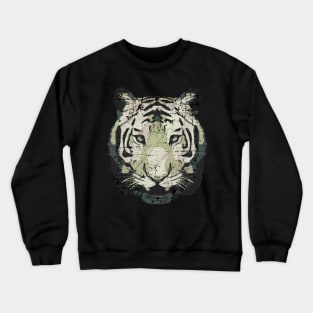 Tiger face king vintage look 80s Crewneck Sweatshirt